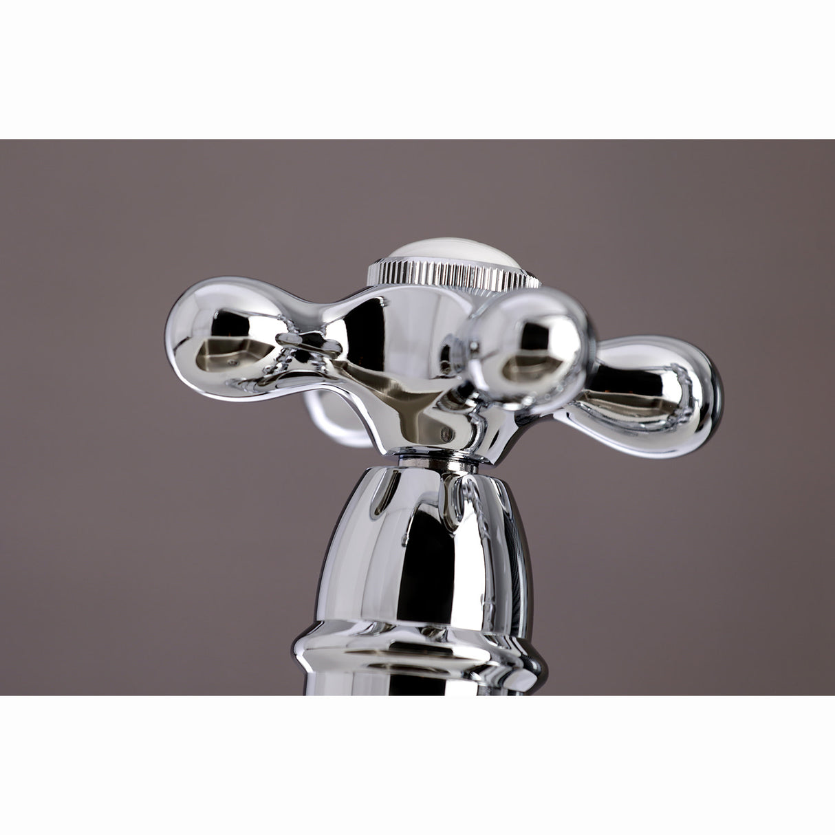 Kingston Brass KS3271AXBS Restoration 8" Bridge Kitchen Faucet with Sprayer, Polished Chrome