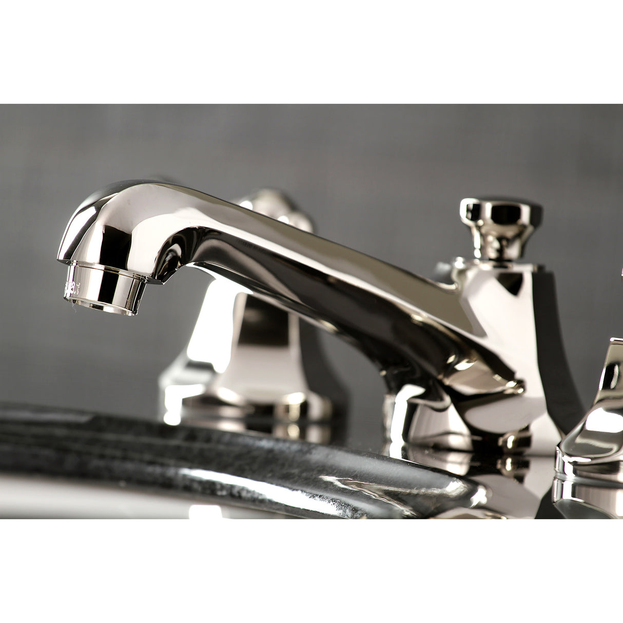 Kingston Brass KS4466AL 8 in. Widespread Bathroom Faucet, Polished Nickel