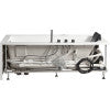EAGO AM154ETL-R6 6 ft Acrylic White Rectangular Whirlpool Bathtub w Fixtures