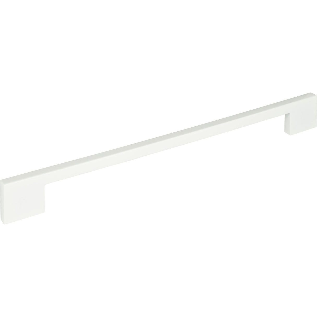 Atlas Homewares Thin Square Pull 11 5/16 Inch (c-c) High White Gloss