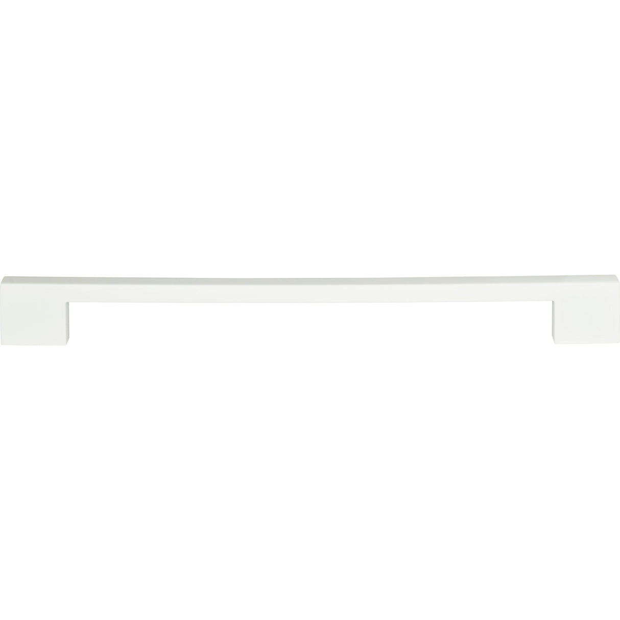Atlas Homewares Thin Square Pull 11 5/16 Inch (c-c) High White Gloss