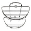 ALFI brand AB9534 Polished Chrome Wall Mounted Double Basket Shower Shelf Bathroom Accessory
