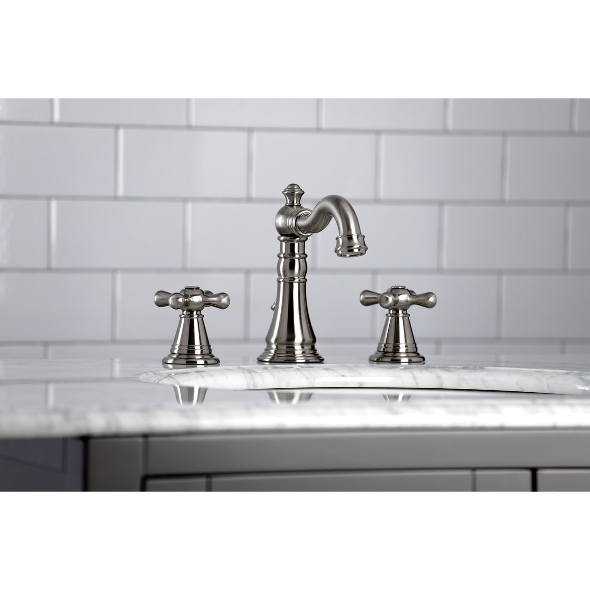 Fauceture FSC1978AAX American Classic 8 in. Widespread Bathroom Faucet, Brushed Nickel