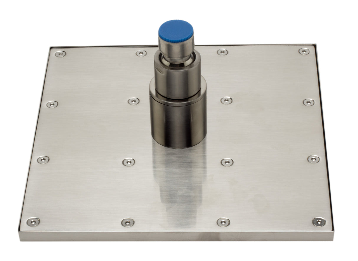 ALFI brand LED8S-BN Brushed Nickel 8" Square Multi Color LED Rain Shower Head