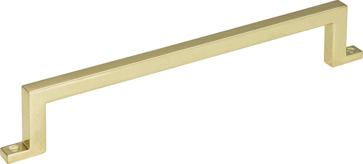 Atlas Homewares Campaign Bar Pull 6 5/16 Inch (c-c) Polished Brass