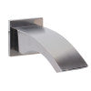 ALFI brand AB3301-BN Brushed Nickel Curved Wallmounted Tub Filler Bathroom Spout