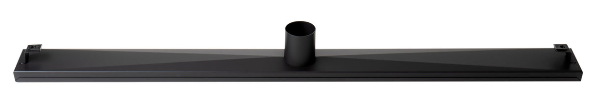 ALFI brand 36" Black Matte Stainless Steel Linear Shower Drain with Solid Cover