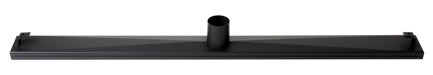 ALFI brand 36" Black Matte Stainless Steel Linear Shower Drain with Solid Cover