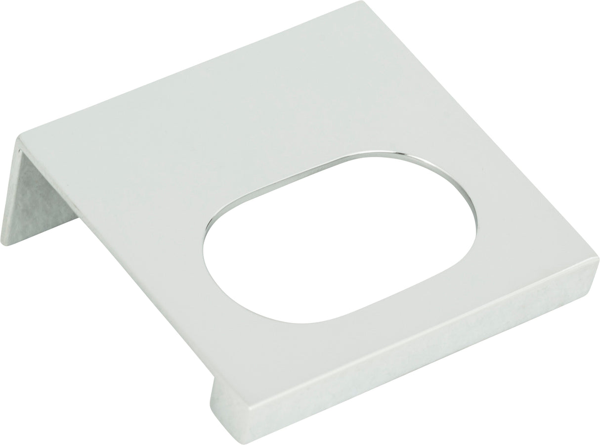 Atlas Homewares Modern Square Edge Tab Pull 1 1/4 Inch (c-c) Polished Chrome
