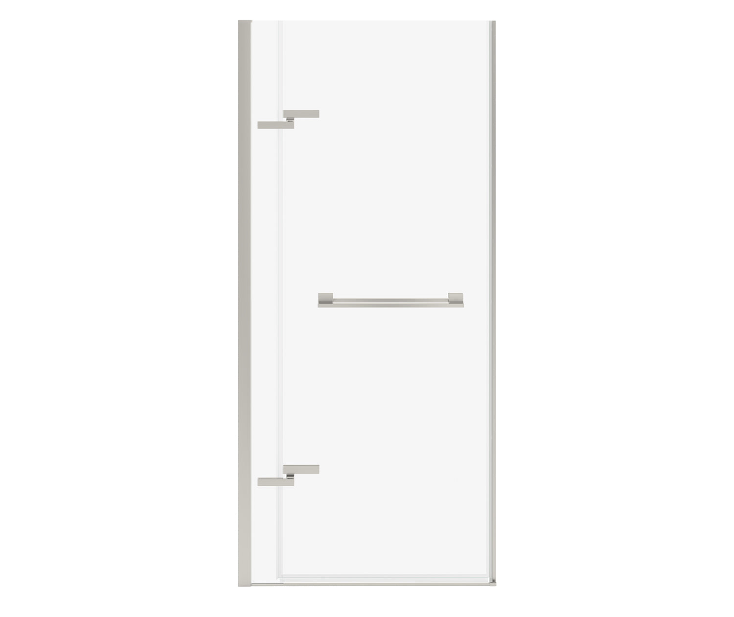 MAAX 139584-810-305-000 Capella 78 32 ½-35 ½ x 78 in. 8 mm Pivot Shower Door for Alcove Installation with GlassShield® glass in Brushed Nickel