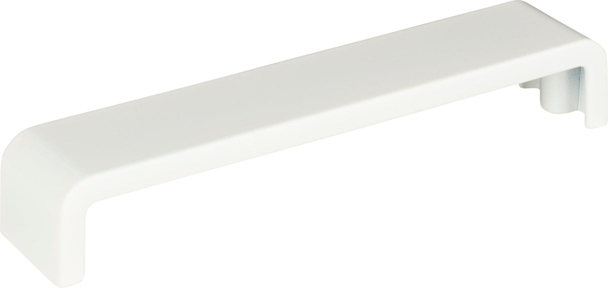 Atlas Homewares Platform Pull 6 5/16 Inch (c-c) High White Gloss
