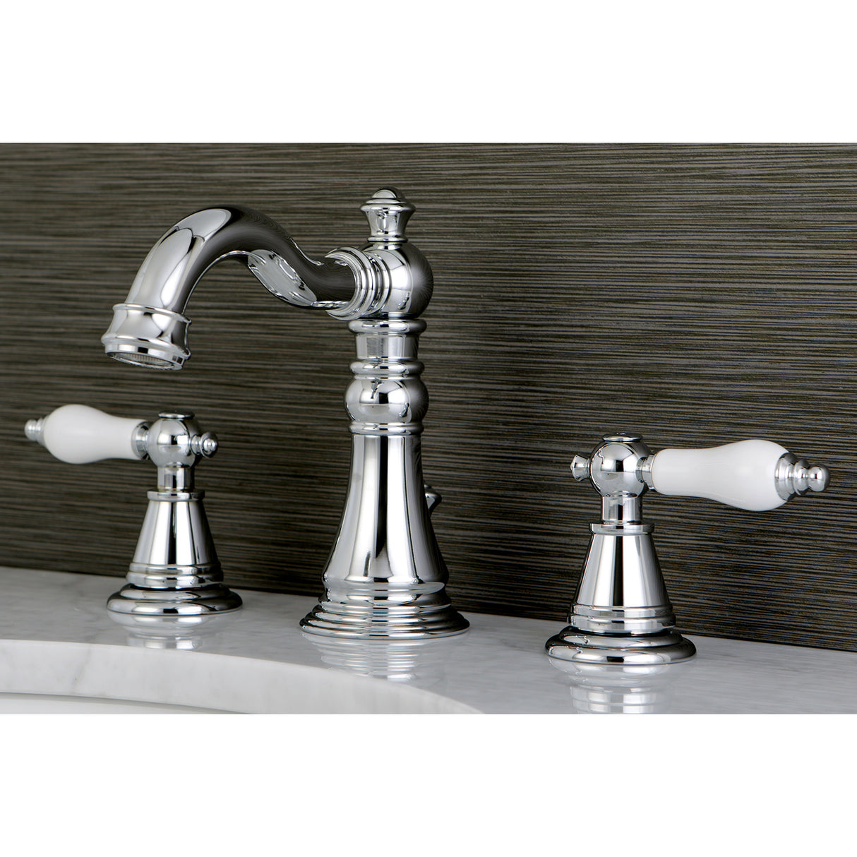 Fauceture FSC1971PL English Classic Widespread Bathroom Faucet, Polished Chrome