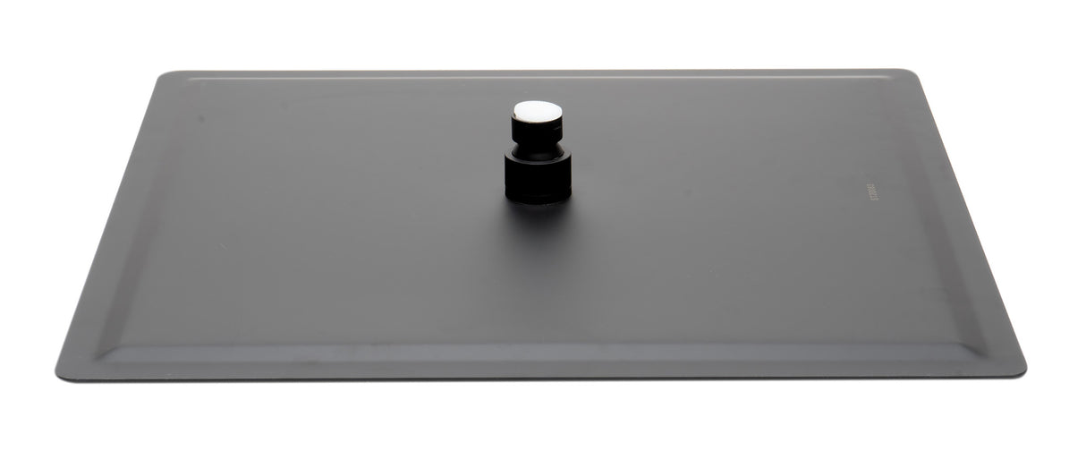 Matte Black Stainless Steel 16" Square Ultra-Thin Rain Shower Head