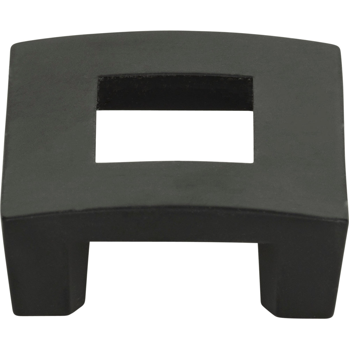 Atlas Homewares Centinel Square Knob 1 1/4 Inch (c-c) Matte Black