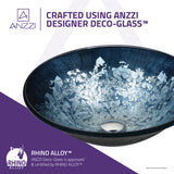 ANZZI LS-AZ8213 Makata Series Vessel Sink in Silver Burst