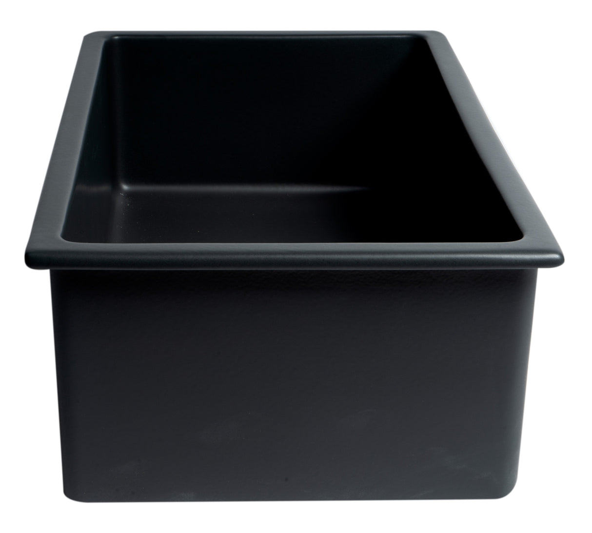 Black Matte 30" x 18" Fireclay Undermount / Drop In Fireclay Kitchen Sink