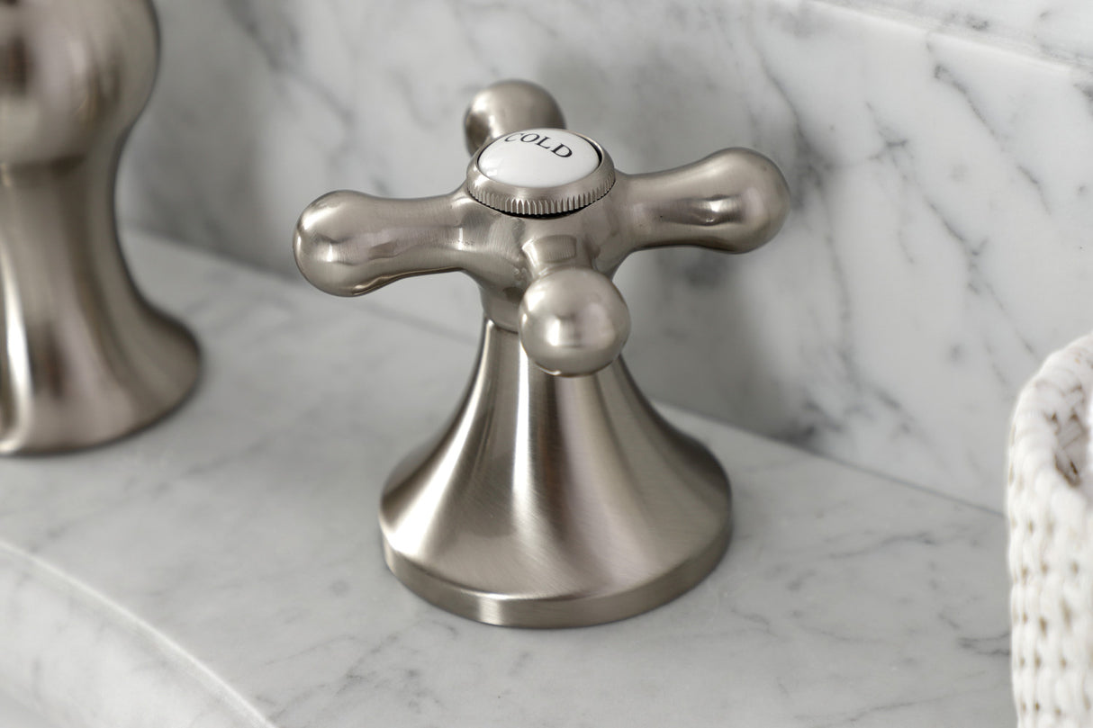 Kingston Brass KC7068AX Vintage 8 in. Widespread Bathroom Faucet, Brushed Nickel