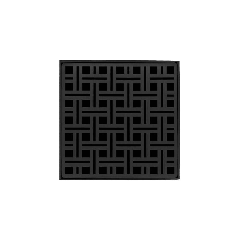 Infinity Drain VDB 5-A 5” x 5” VD 5 - Strainer - Lines Pattern & 2" Throat w/ABS Bonded Flange 2”, 3”, & 4” Outlet