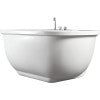 EAGO AM128ETL 6 ft Acrylic White Whirlpool Bathtub w Fixtures