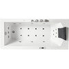 EAGO AM154ETL-L6 6 ft Acrylic White Rectangular Whirlpool Bathtub w Fixtures
