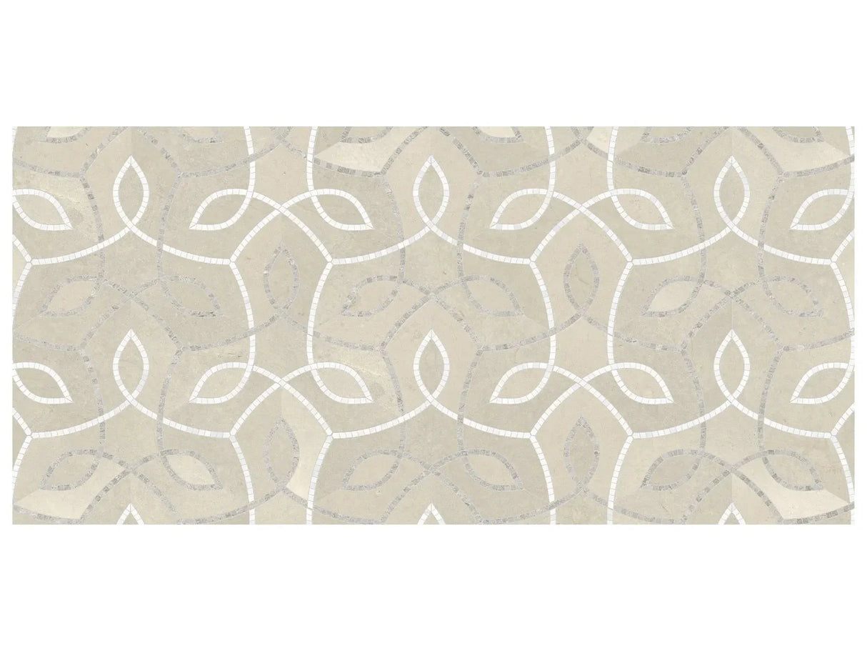 Anatolia Tile Utopio Vine Clay Honed Natural Stone Waterjet Mosaic 5001-0416-0 Vine Clay - premium natural stone mosaic tile from Anatolia Tile, available at PoshHaus showroom in Keene, NH