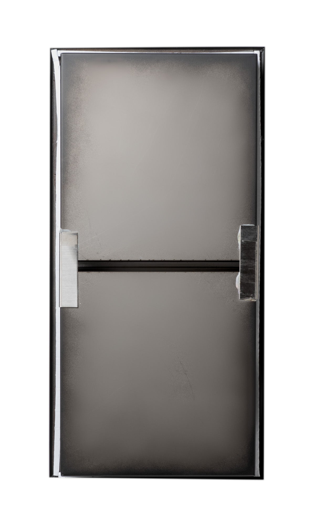 ALFI brand 12 x 24 Black Matte Stainless Steel Vertical Double Shelf Bath Shower Niche