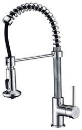 ANZZI KF-AZ194CH Step Single Handle Pull-Down Sprayer Kitchen Faucet in Polished Chrome