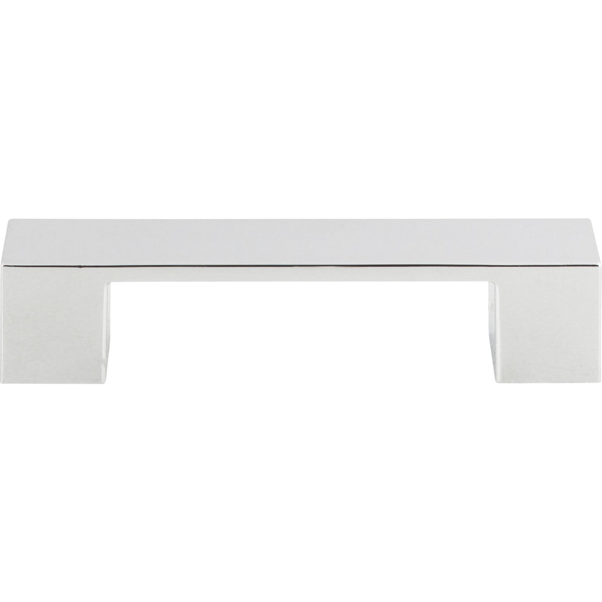 Atlas Homewares Wide Square Pull 3 3/4 Inch (c-c) Polished Chrome