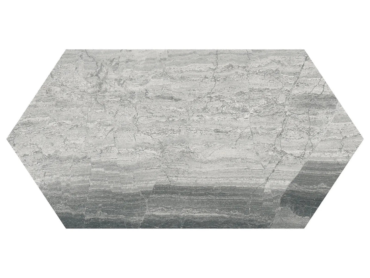 Anatolia Tile 24 Inch Volcana Notte Picket Honed Marble Tile 5000-0428-0 - 12X24 Picket Volcana Notte Picket - premium natural stone mosaic tile from Anatolia Tile, available at PoshHaus showroom in Keene, NH