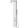 ALFI brand ABSP50W White Glass Shower Panel with 2 Body Sprays and Rain Shower Head