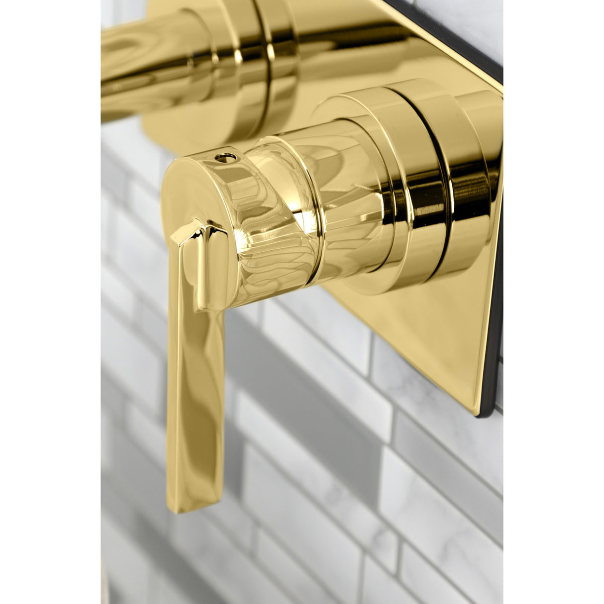 Kingston Brass KS8112CTL Single-Handle Wall Mount Bathroom Faucet, Polished Brass