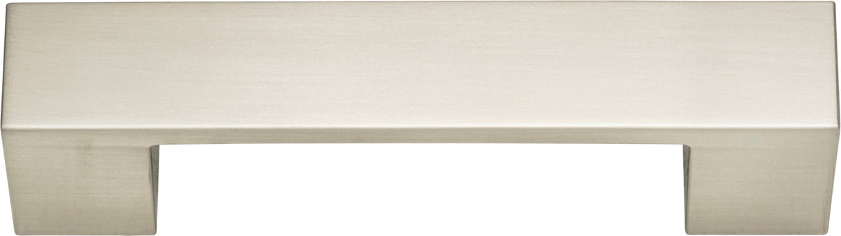 Atlas Homewares Wide Square Pull 3 3/4 Inch (c-c) Brushed Nickel
