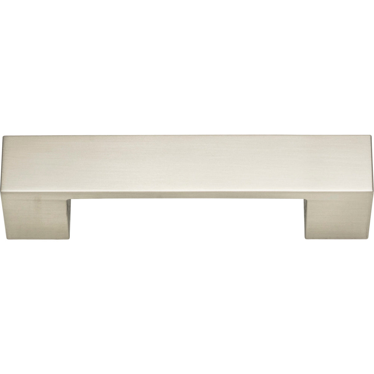 Atlas Homewares Wide Square Pull 3 3/4 Inch (c-c) Brushed Nickel