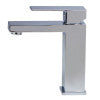ALFI brand AB1229-PC Polished Chrome Square Single Lever Bathroom Faucet