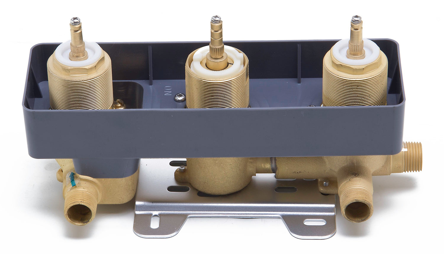 ALFI brand AB2801-PC Polished Chrome Concealed 3-Way Thermostatic Valve Shower Mixer Square Knobs