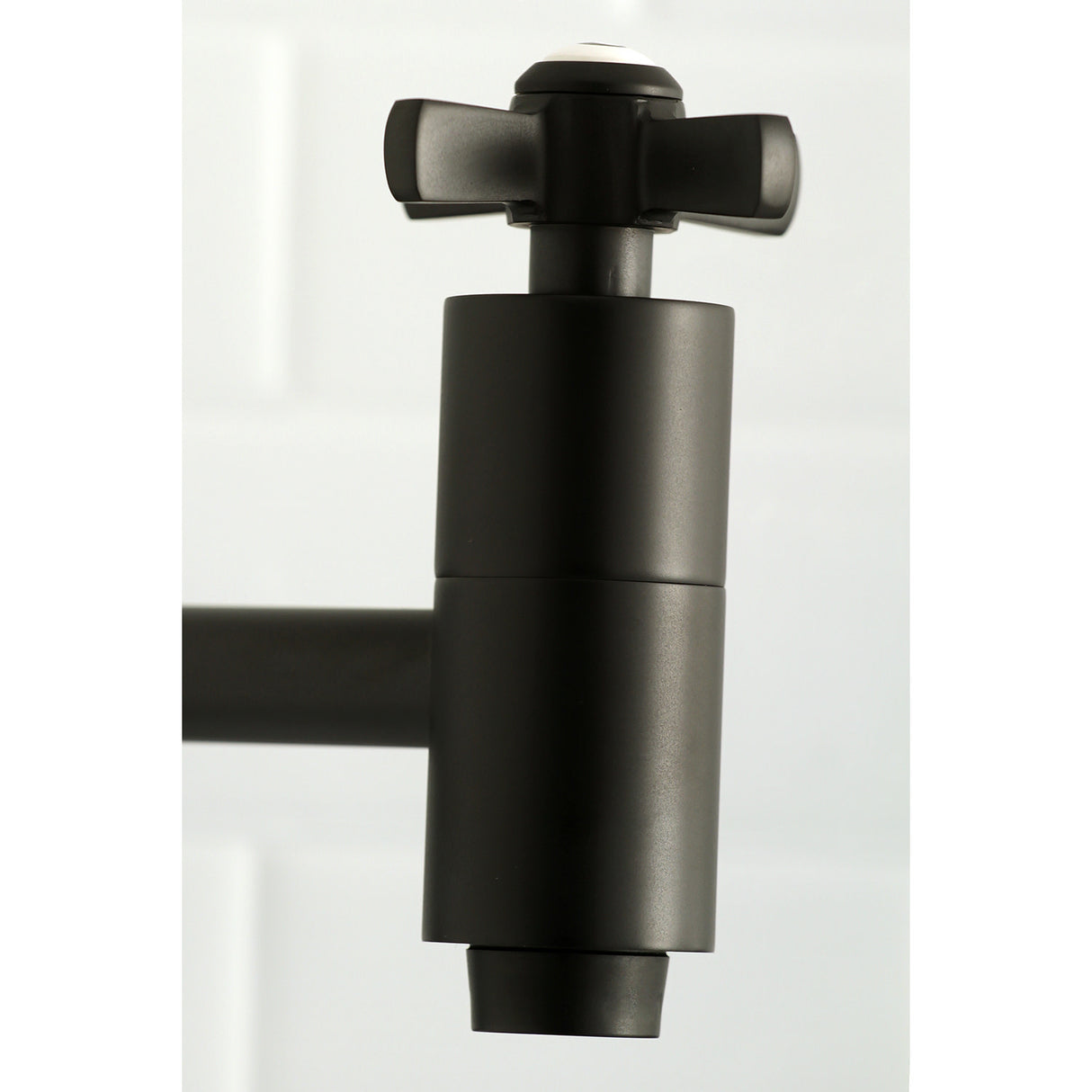 Kingston Brass KS8100ZX Millennium Wall Mount Pot Filler Kitchen Faucet, Matte Black