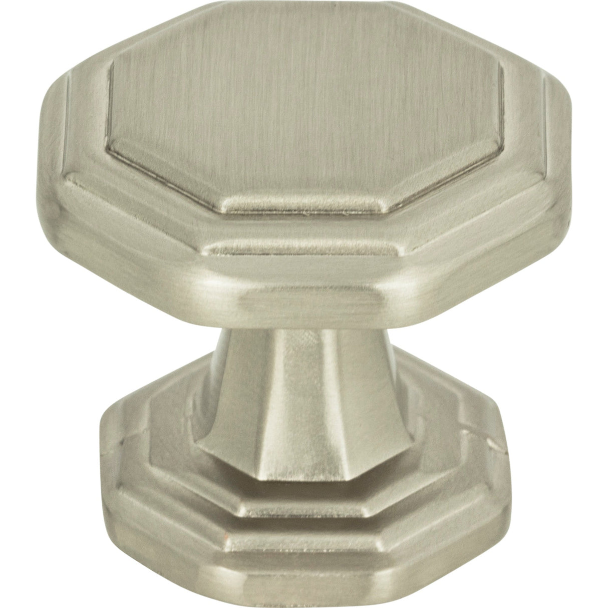 Atlas Homewares Dickinson Octagon Knob 1 1/4 Inch Brushed Nickel