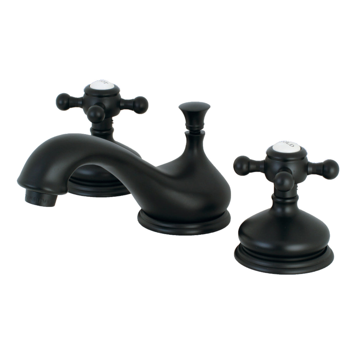 Kingston Brass KS1160BX 8 in. Widespread Bathroom Faucet, Matte Black