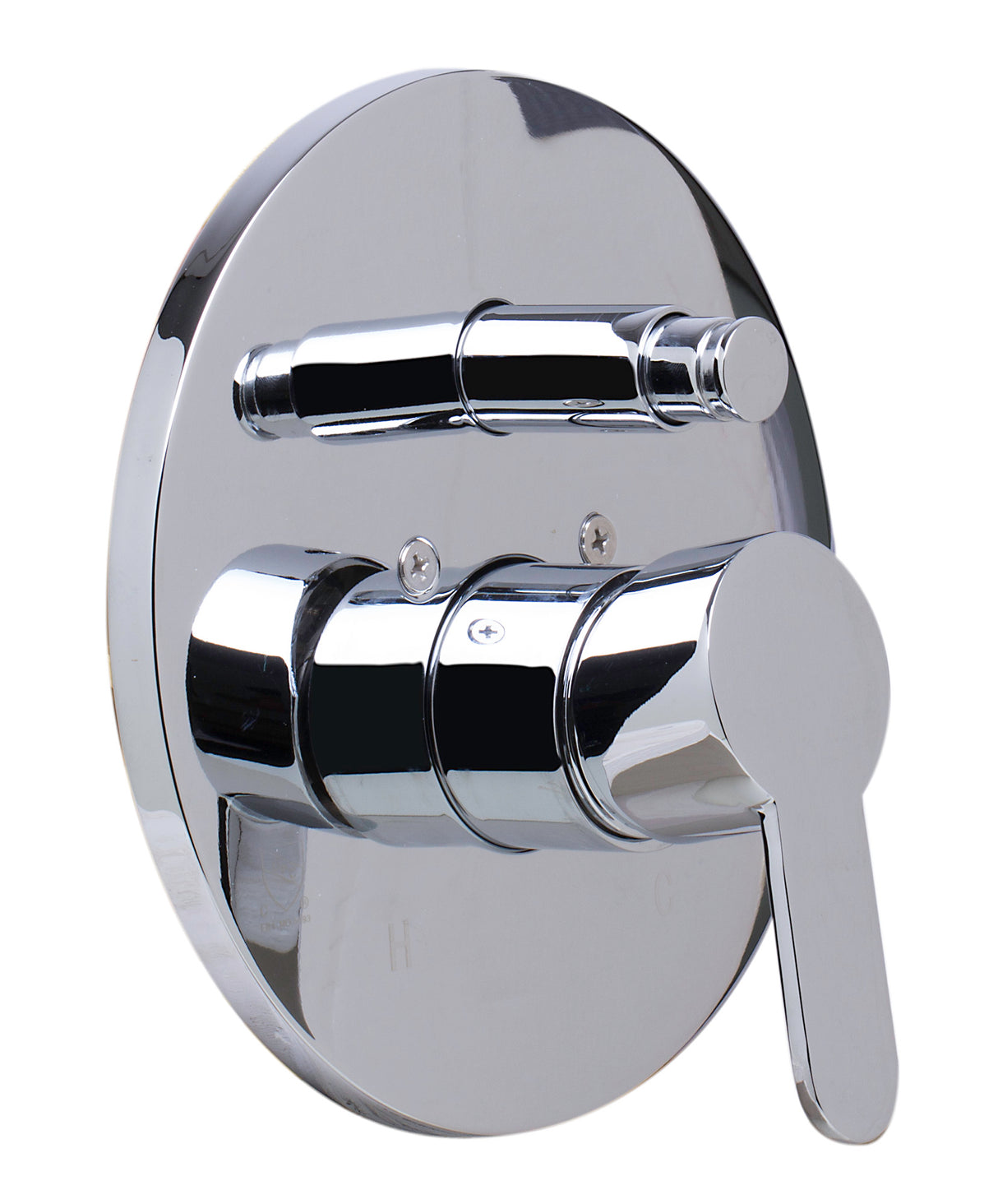 AB3101-PC Polished Chrome Shower Valve Mixer with Rounded Lever Handle and Diverter