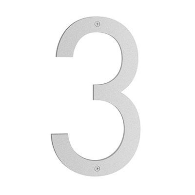 Smedbo Nordic House Number 3 in Matt grey