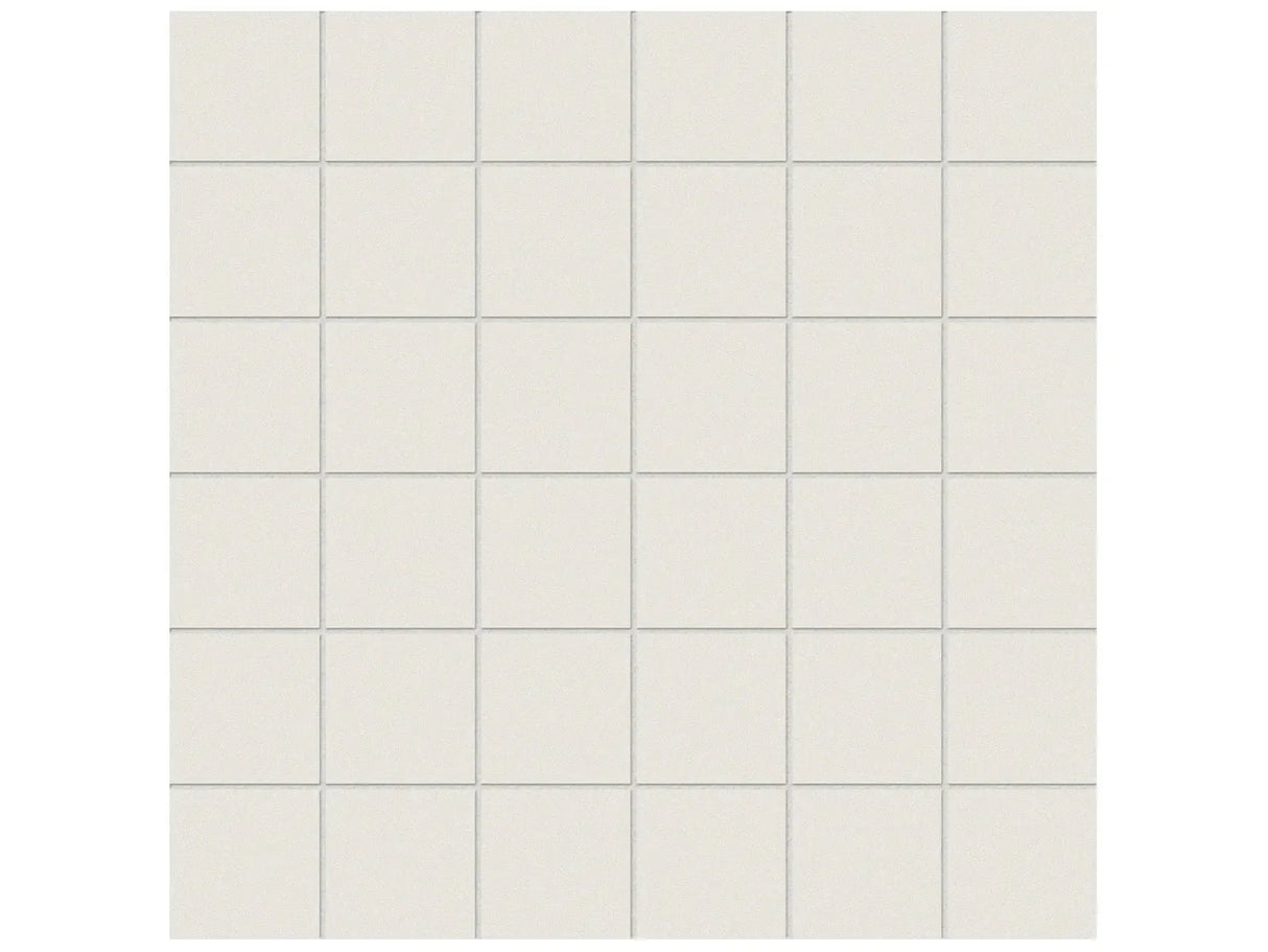 Anatolia Tile 2X2 Prima Warm White 36 Piece Matte Unglazed Porcelain Porcelain Mosaics. 1 Sheet = .96 Sq. Ft. 4501-0210-1 Warm White 2x2 - premium natural stone mosaic tile from Anatolia Tile, available at PoshHaus showroom in Keene, NH