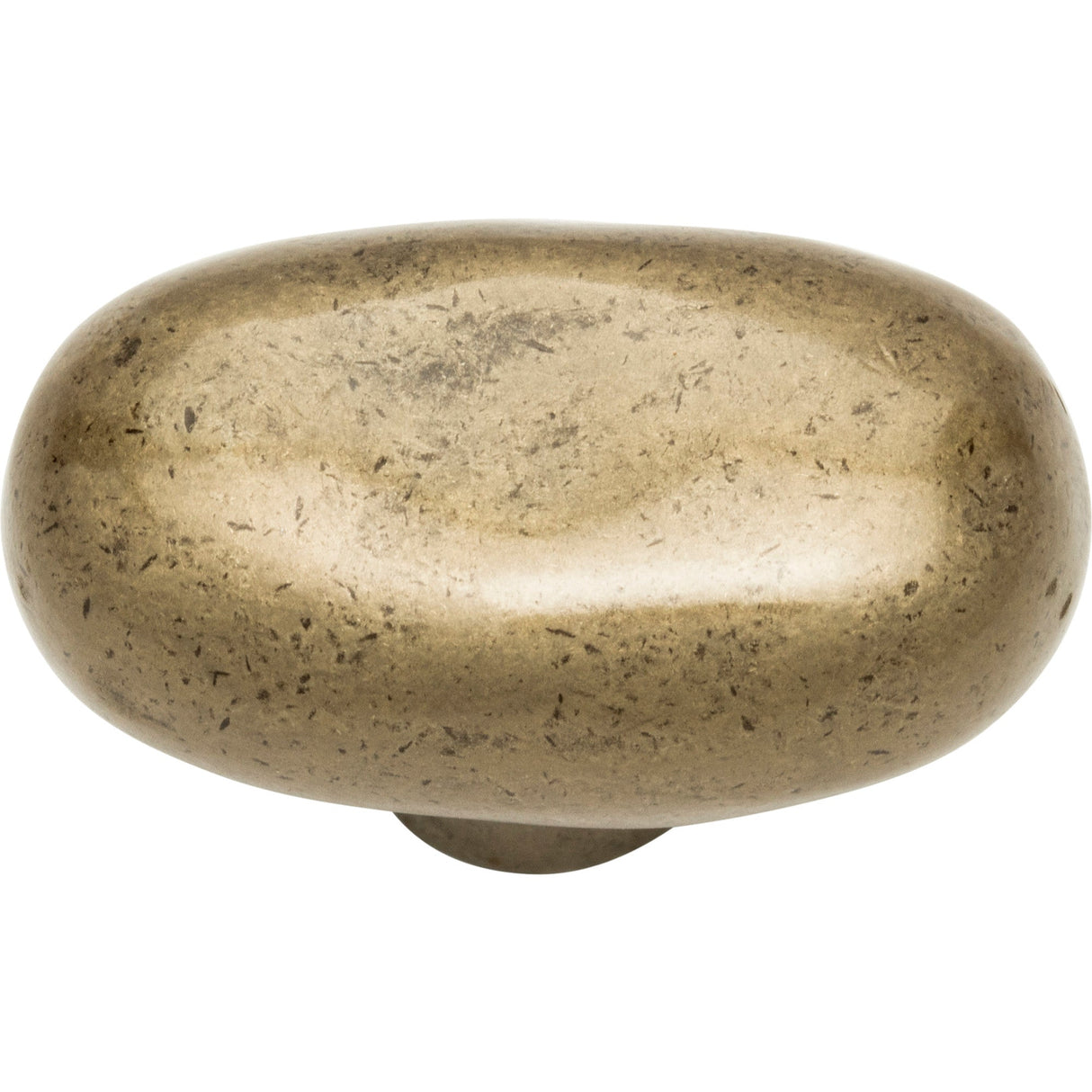 Atlas Homewares Distressed Oval Knob 1 11/16 Inch Champagne