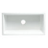 ALFI brand AB3318HS-W White 33" x 18" Reversible Fluted / Smooth Single Bowl Fireclay Farm Sink