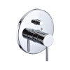 ALFI brand AB1701-PC Polished Chrome Pressure Balanced Round Shower Mixer with Diverter
