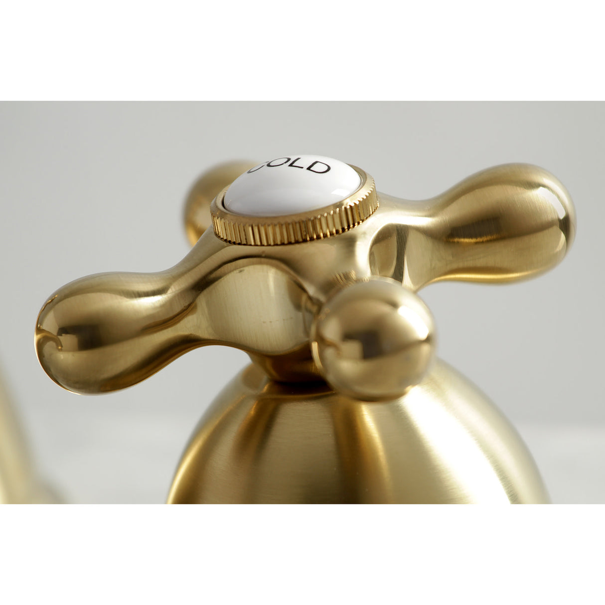 Kingston Brass KS3967AX 8 in. Widespread Bathroom Faucet, Brushed Brass