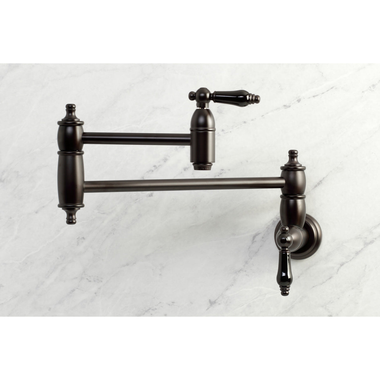 Kingston Brass KS3105PKL Duchess Wall Mount Pot Filler, Oil Rubbed Bronze