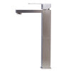 ALFI brand AB1129-BN Brushed Nickel Tall Square Single Lever Bathroom Faucet