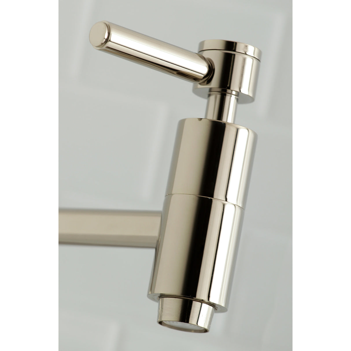 Kingston Brass KS8106DL Concord Wall Mount Pot Filler Kitchen Faucet, Polished Nickel