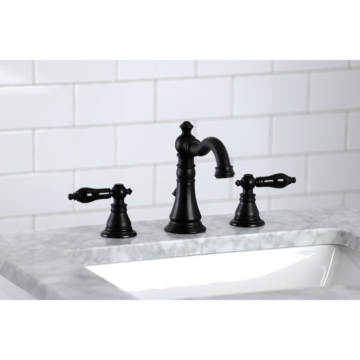 Fauceture FSC1970AKL Duchess Widespread Bathroom Faucet, Matte Black