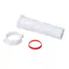 1-1/2 in. x 6 in. White Plastic Slip-Joint Sink Drain Extension Tube